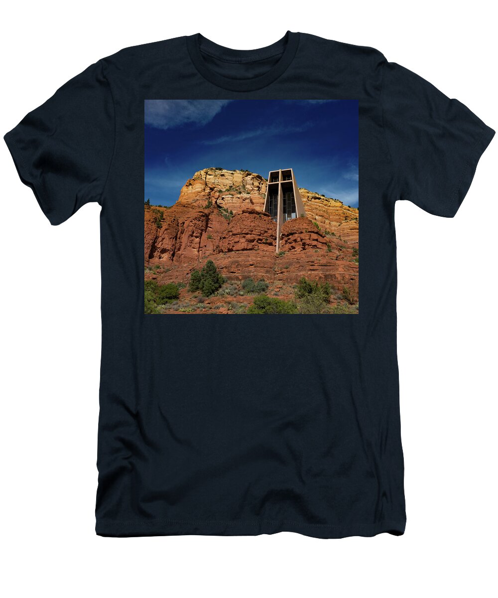 Chapel T-Shirt featuring the photograph Chapel of the Holy Cross by Ron White