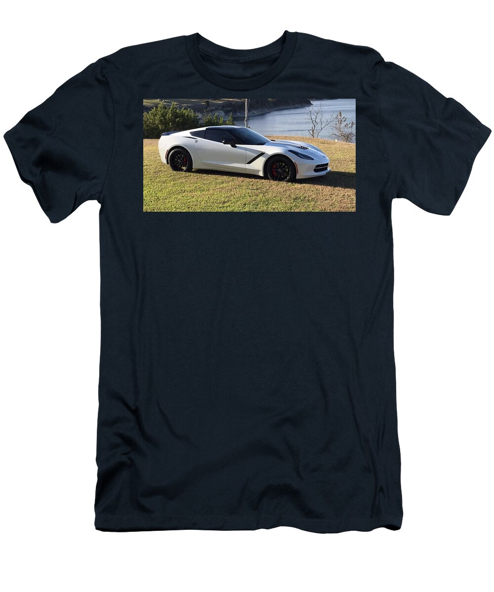 Chevrolet Corvette Stingray T-Shirt featuring the photograph Chevrolet Corvette Stingray by Jackie Russo