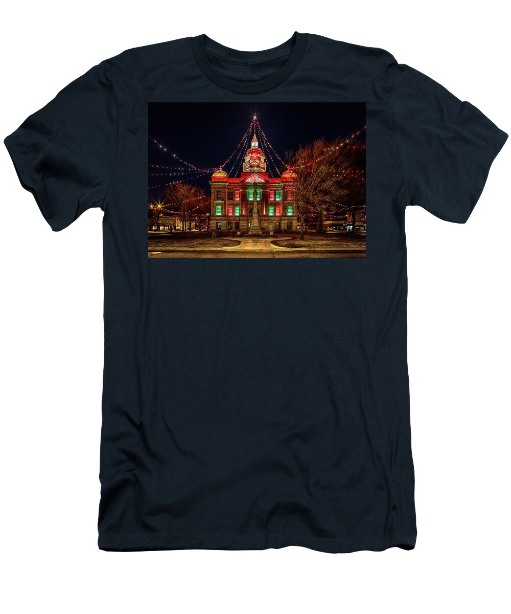 Minden T-Shirt featuring the photograph Christmas City by Susan Rissi Tregoning