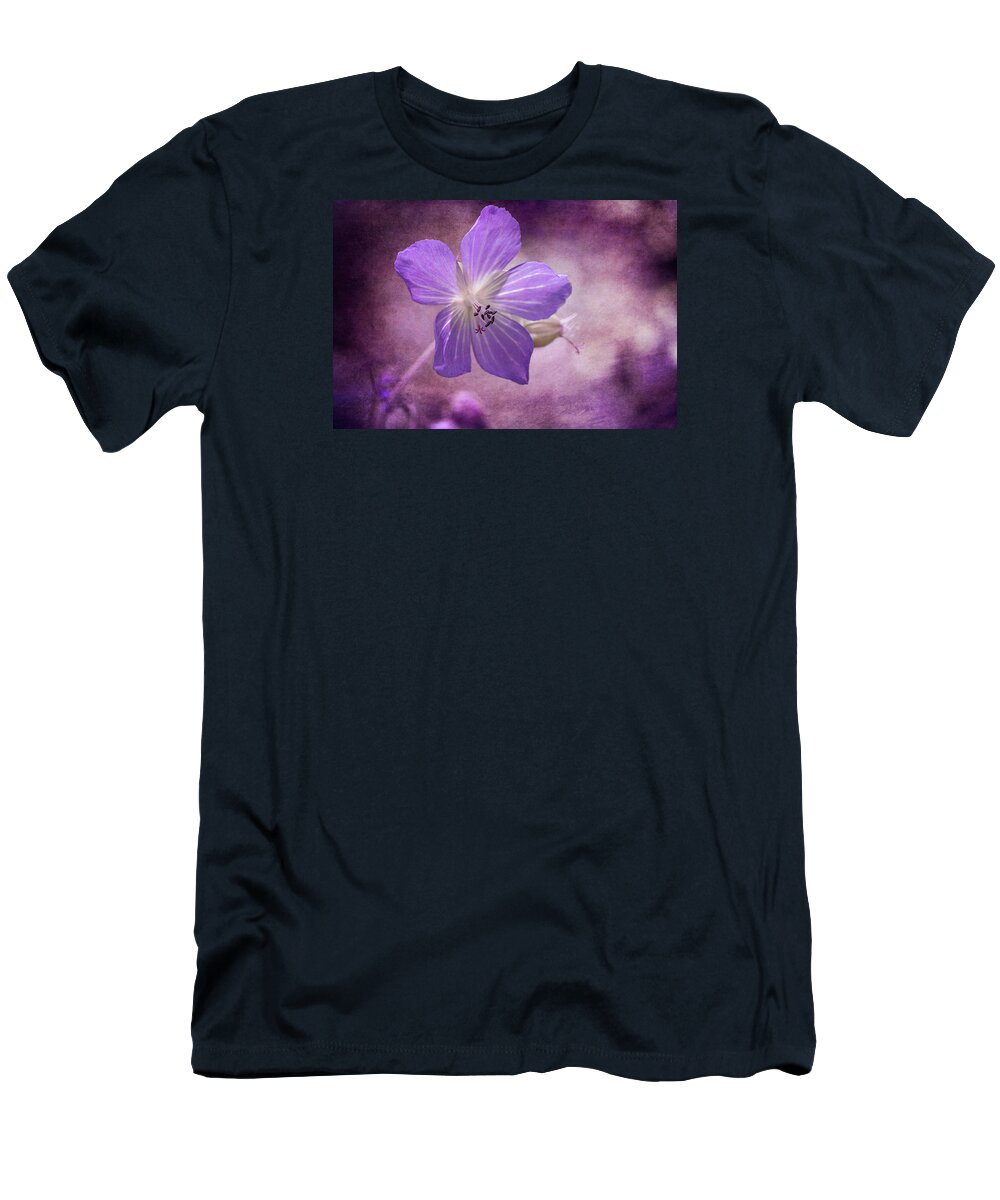 Clare Bambers T-Shirt featuring the photograph Cranesbill by Clare Bambers