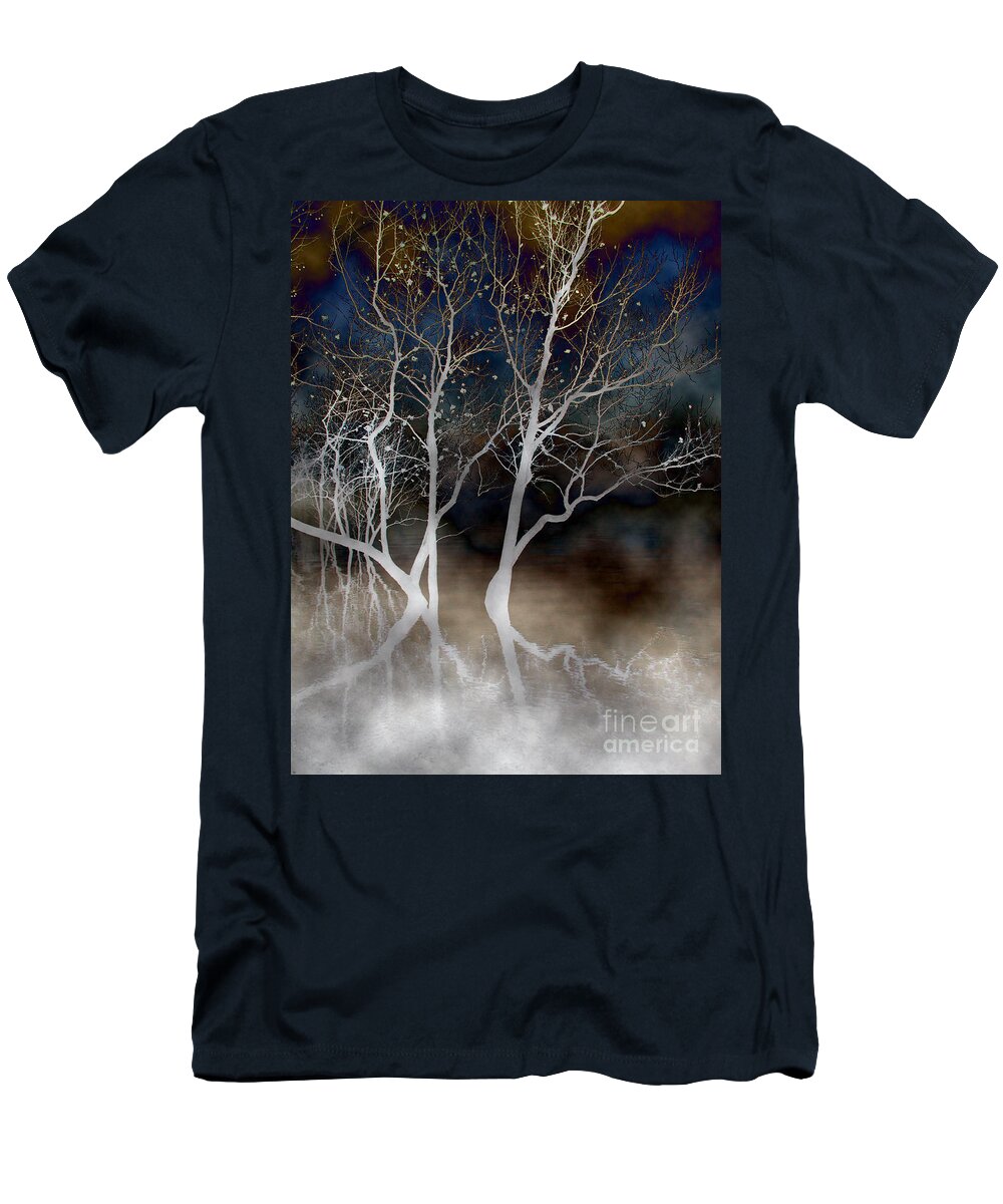 Tree T-Shirt featuring the photograph Dancing Tree Altered by Paula Guttilla