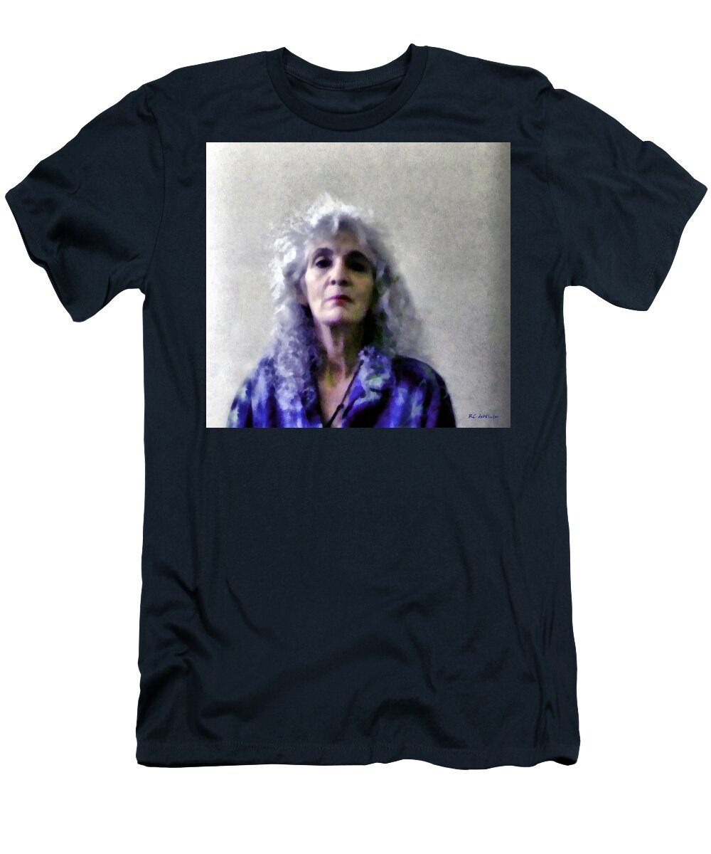 Portrait T-Shirt featuring the painting Defiance by RC DeWinter