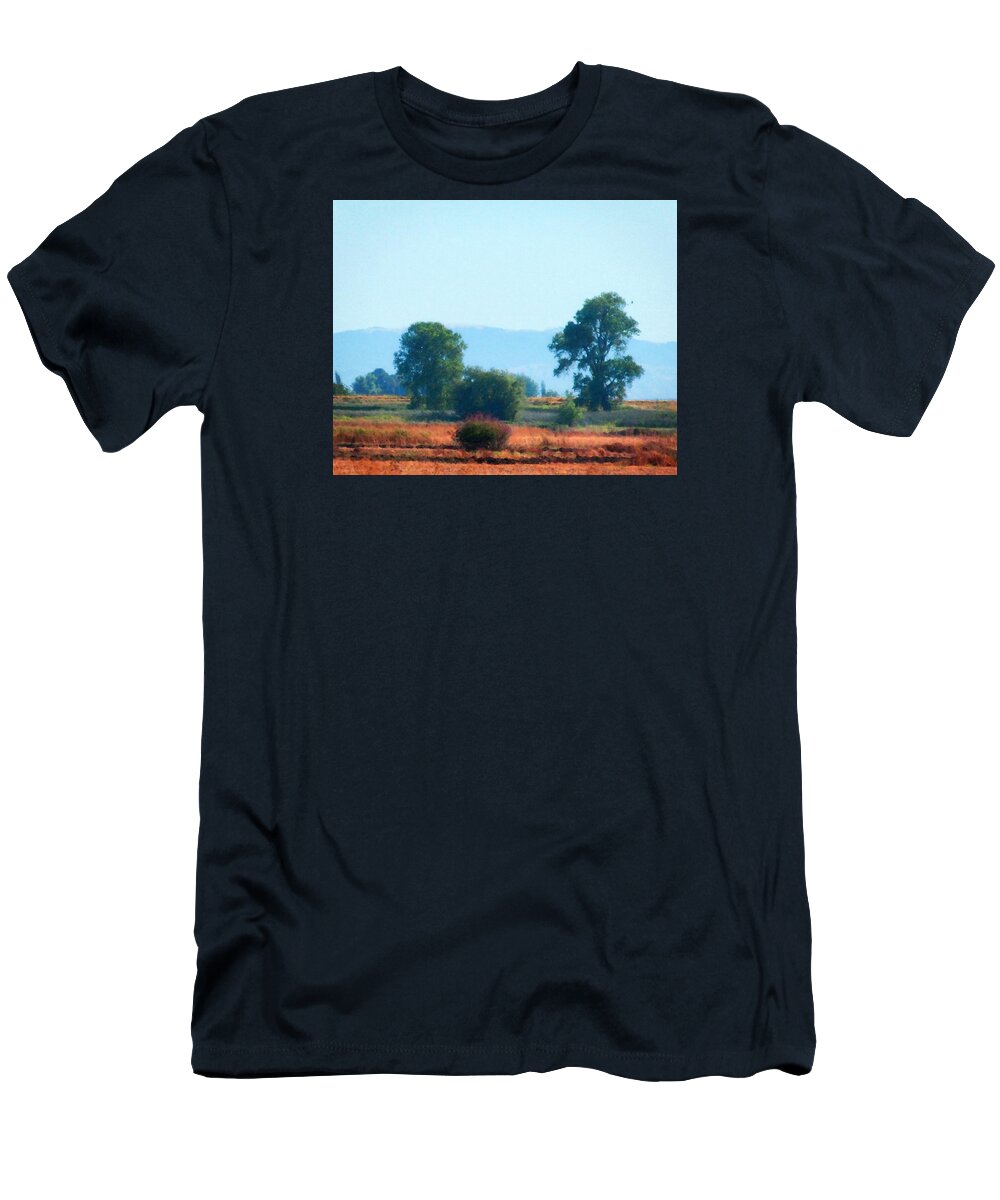 California T-Shirt featuring the photograph Delta Flatlands by Timothy Bulone