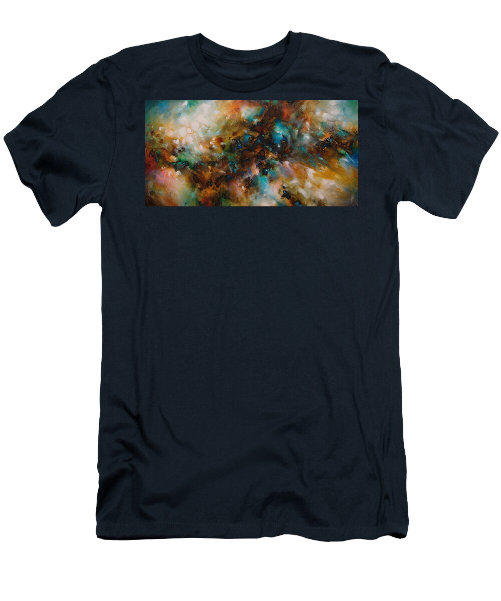 Abstract T-Shirt featuring the painting 'Deniable Space' by Michael Lang