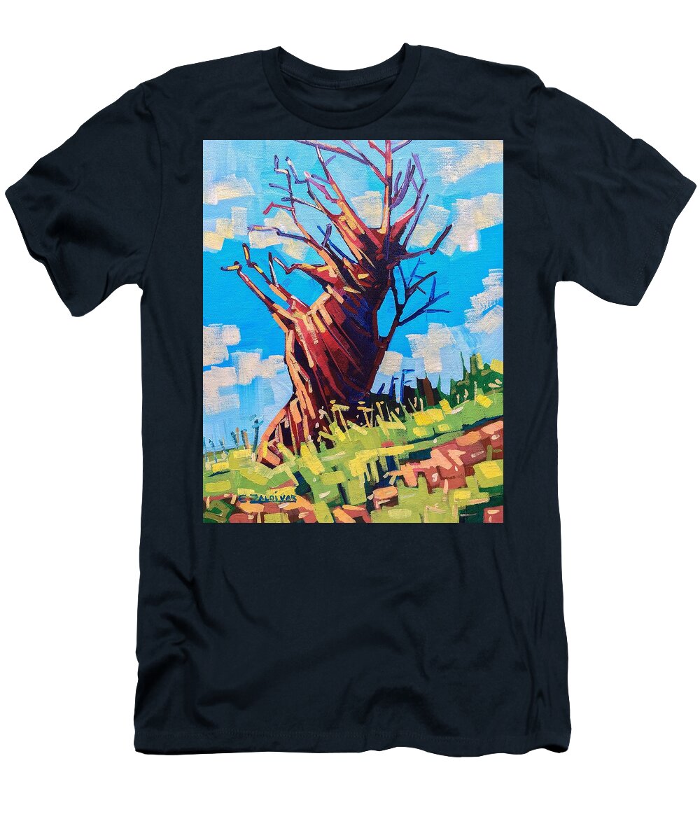 Enrique Zaldivar T-Shirt featuring the painting Dry by Enrique Zaldivar
