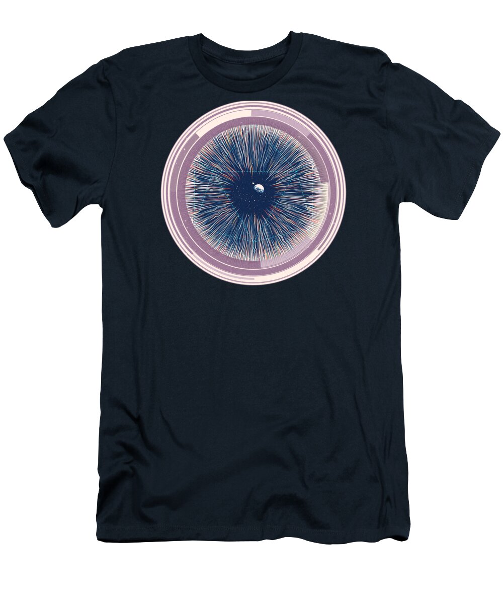Geometric T-Shirt featuring the digital art Entia by Mustafa Akgul