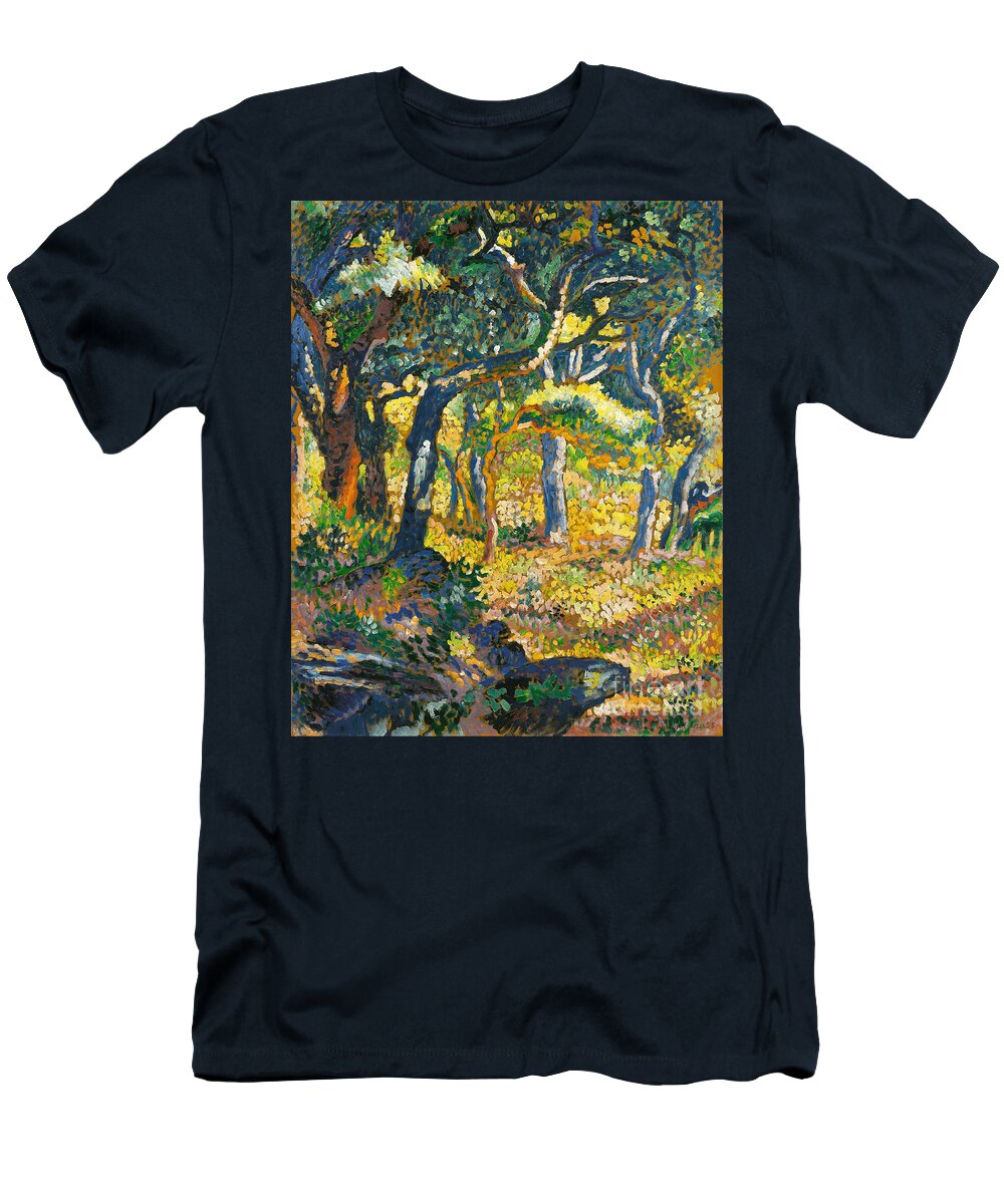 Henri-edmond Cross T-Shirt featuring the painting Etude by Celestial Images