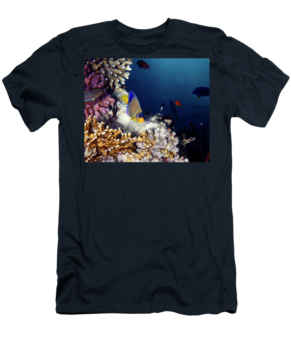 Sea T-Shirt featuring the photograph Exciting Red Sea World by Johanna Hurmerinta