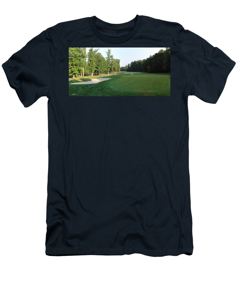 Fairway T-Shirt featuring the photograph Fairway Hills - 4th - A Straight-in Par 4 by Ronald Reid