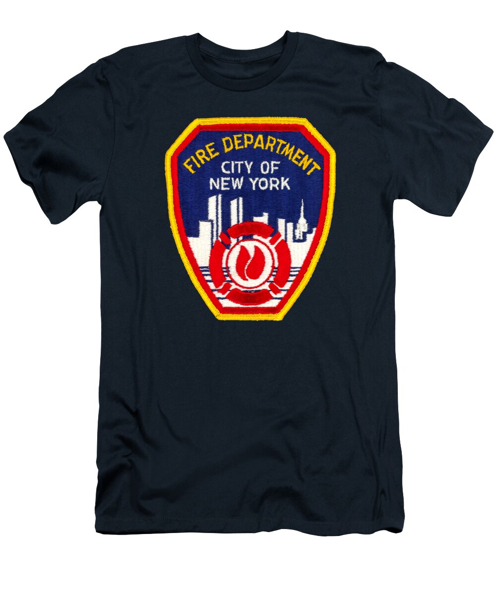 F.D.N.Y. - Uniform Patch, Fire Department New York T-Shirt
