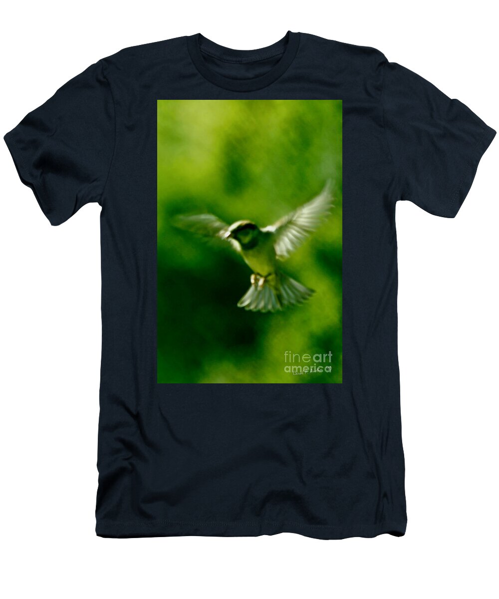 Animal T-Shirt featuring the photograph Feeling Free As A Bird Wall Art Print by Carol F Austin