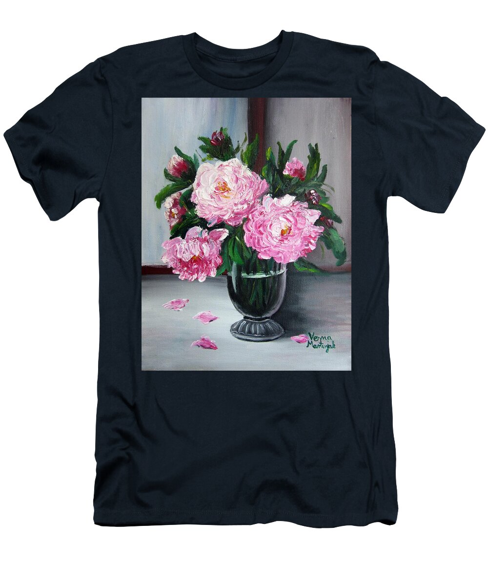 Flowers T-Shirt featuring the painting Fragrant Bouquet by Vesna Martinjak