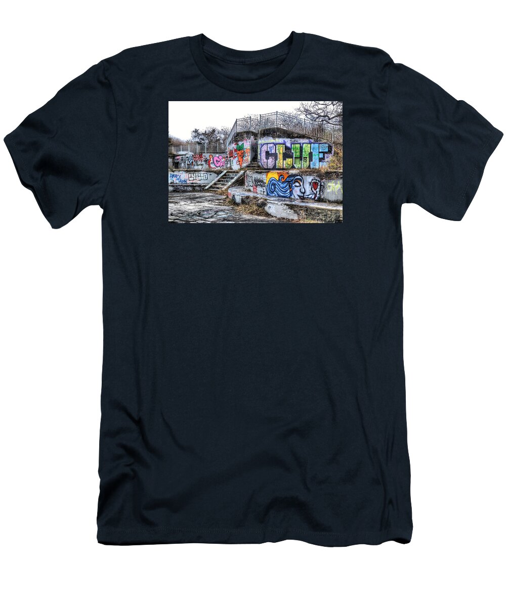 Graffiti T-Shirt featuring the photograph Get a CLUE by Melissa Hicks