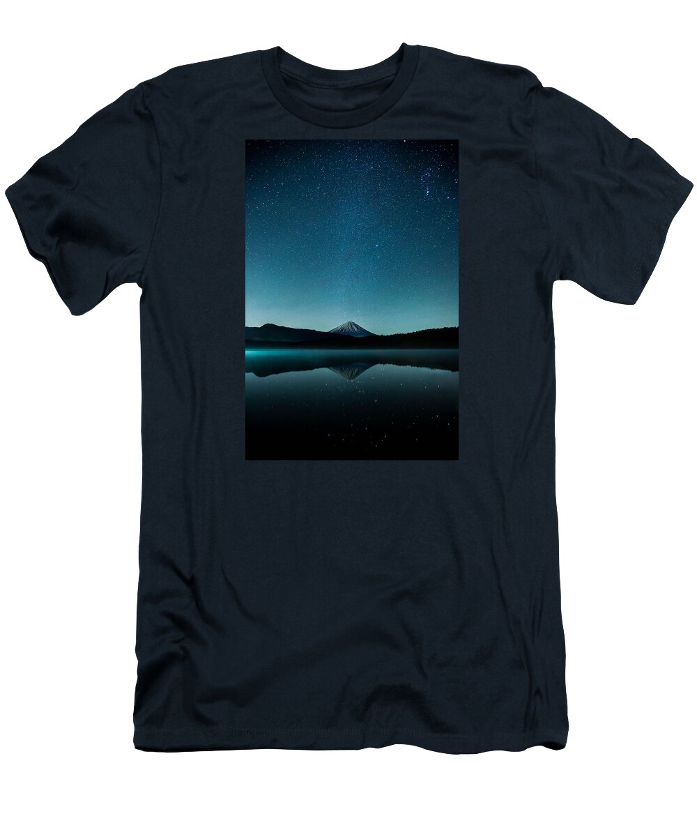 Volcano T-Shirt featuring the photograph Glazing Lake by Britten Adams