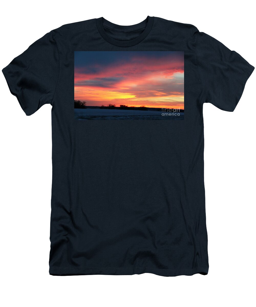 Glorious Sunset T-Shirt featuring the photograph Glorious Sunset by Yumi Johnson