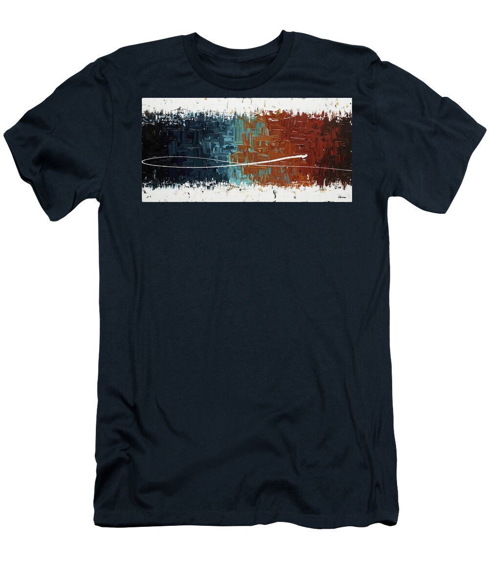 Abstract Art T-Shirt featuring the painting Good Feeling - Abstract Art by Carmen Guedez