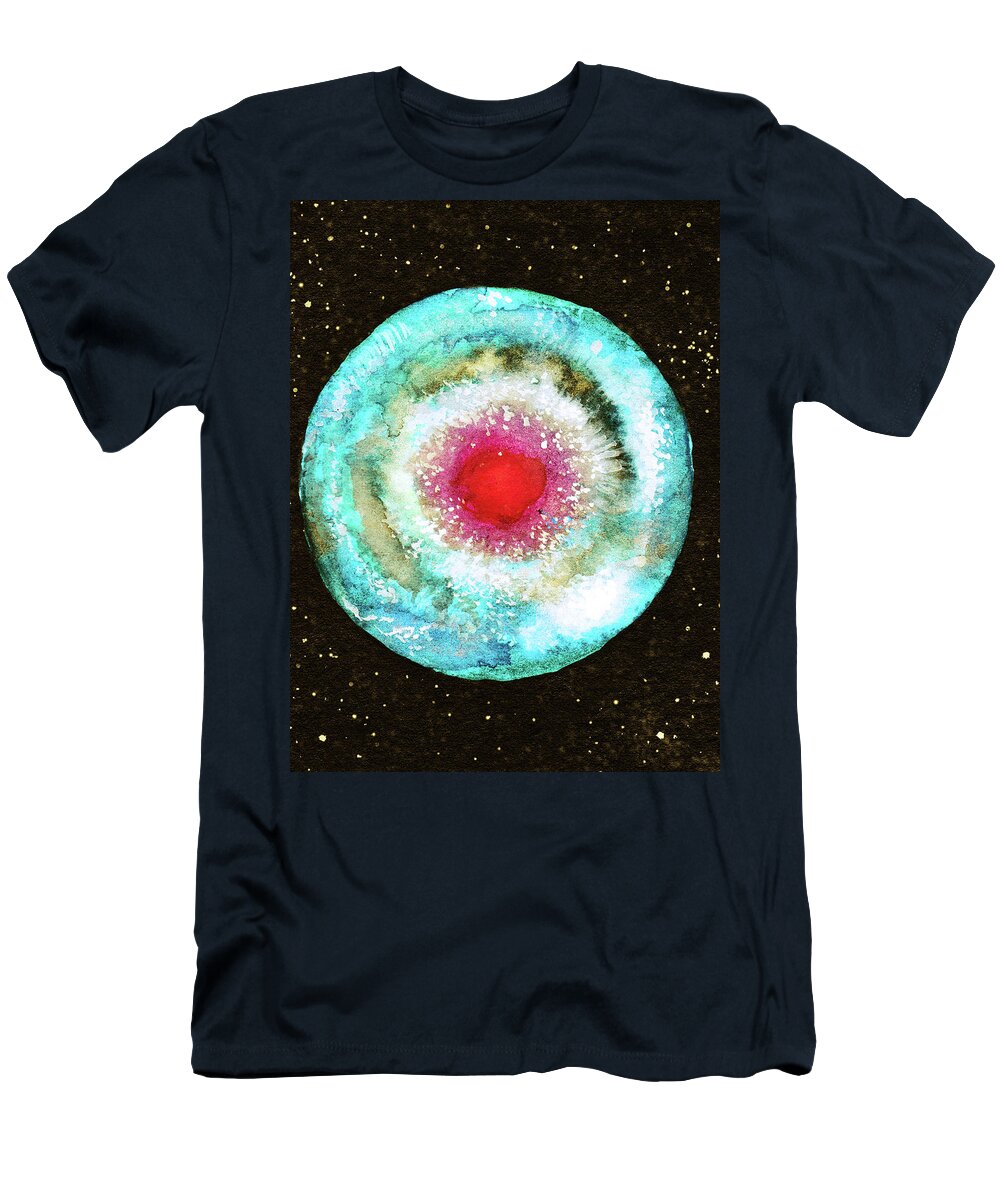 Sky T-Shirt featuring the painting Eye of God by Srimati Arya Moon