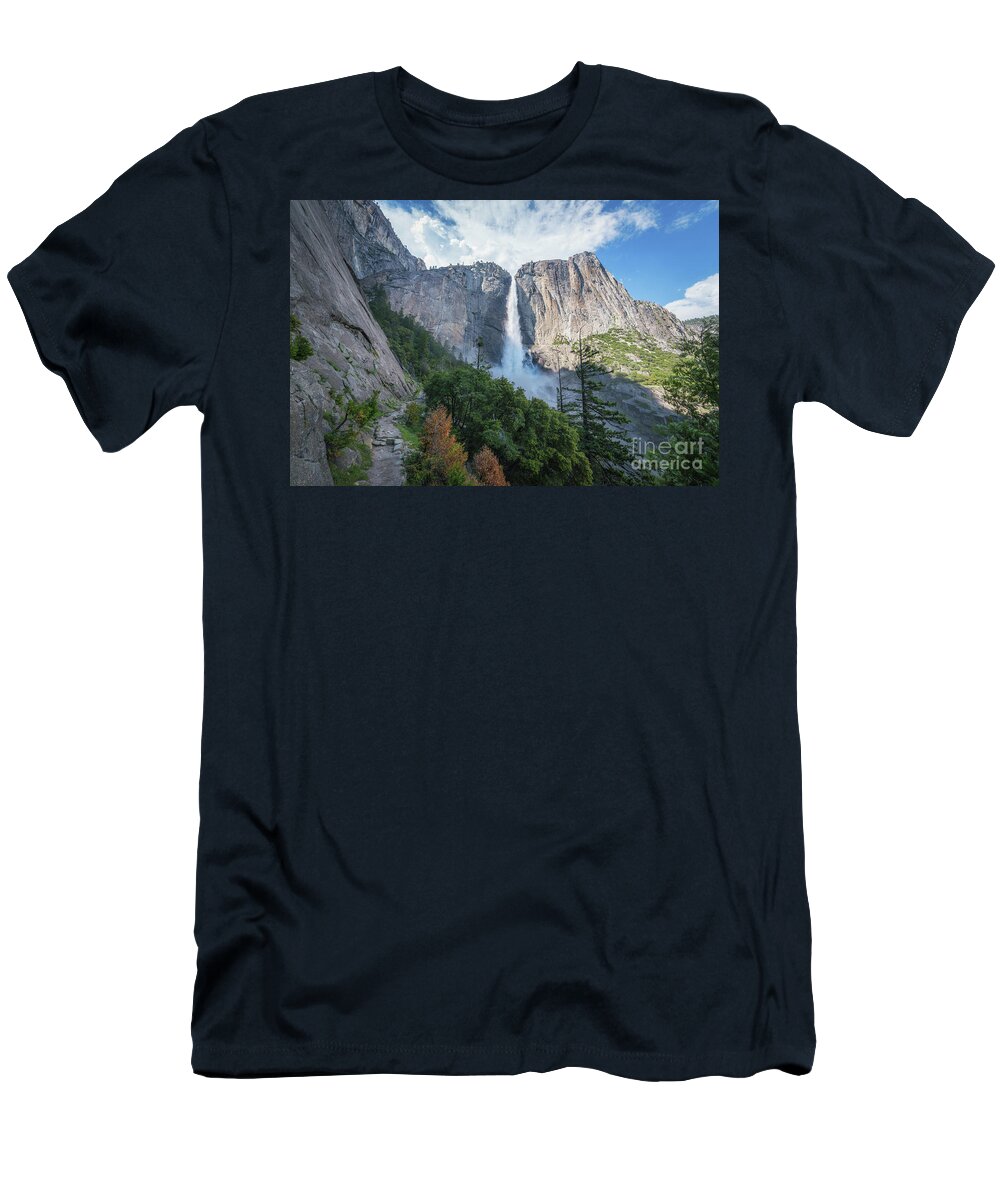 Yosemite Valley T-Shirt featuring the photograph Hike To Upper Falls by Michael Ver Sprill