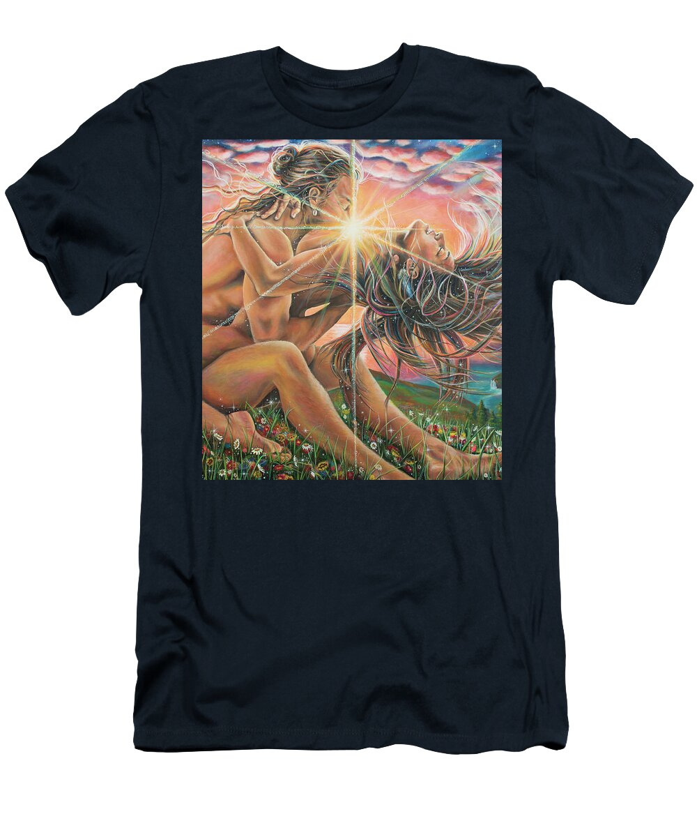 Holy T-Shirt featuring the painting Holy Beloved by Robyn Chance
