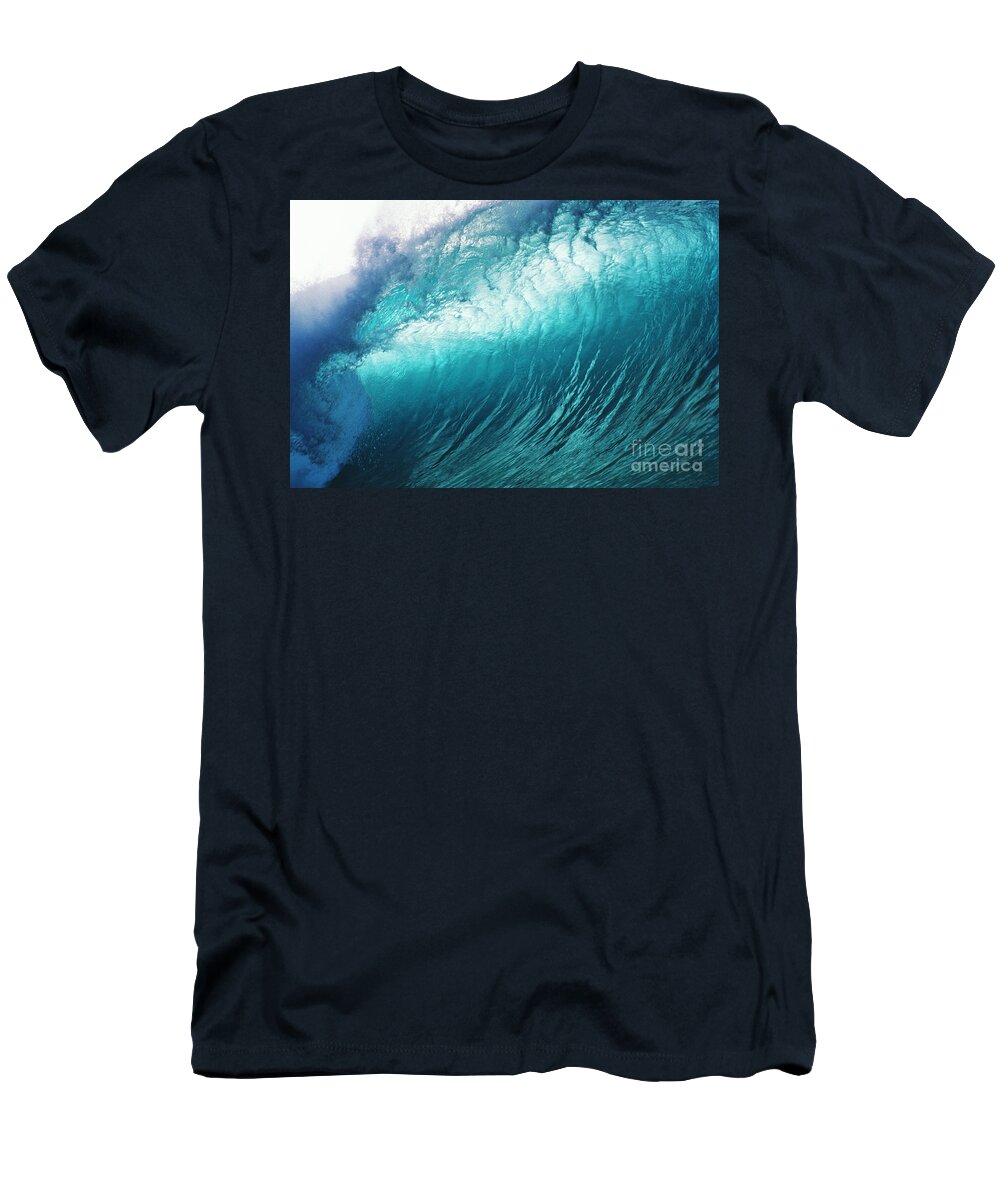 Afternoon T-Shirt featuring the photograph Huge Glassy Wave by Ali ONeal - Printscapes