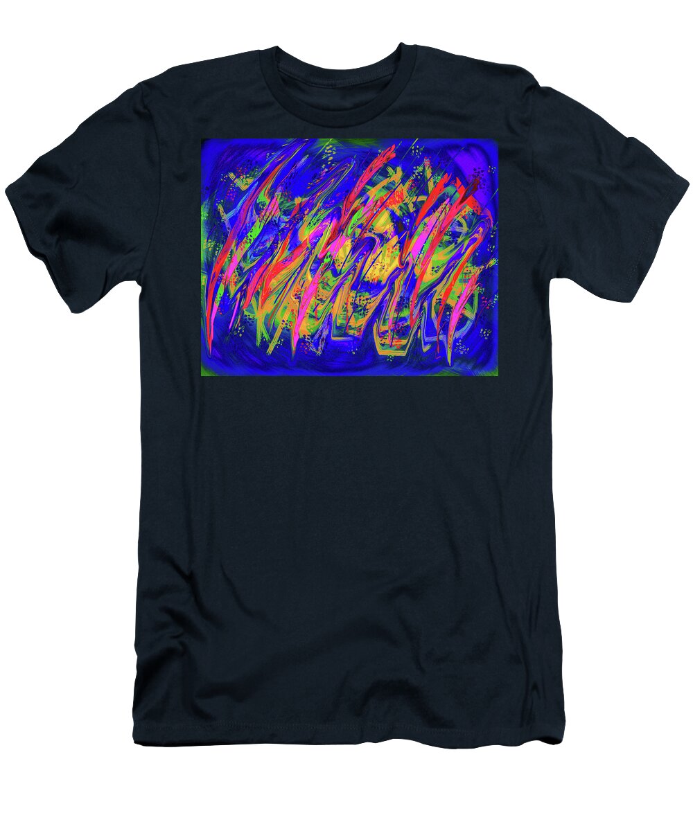 Abstract T-Shirt featuring the digital art In The Weeds by Matt Cegelis