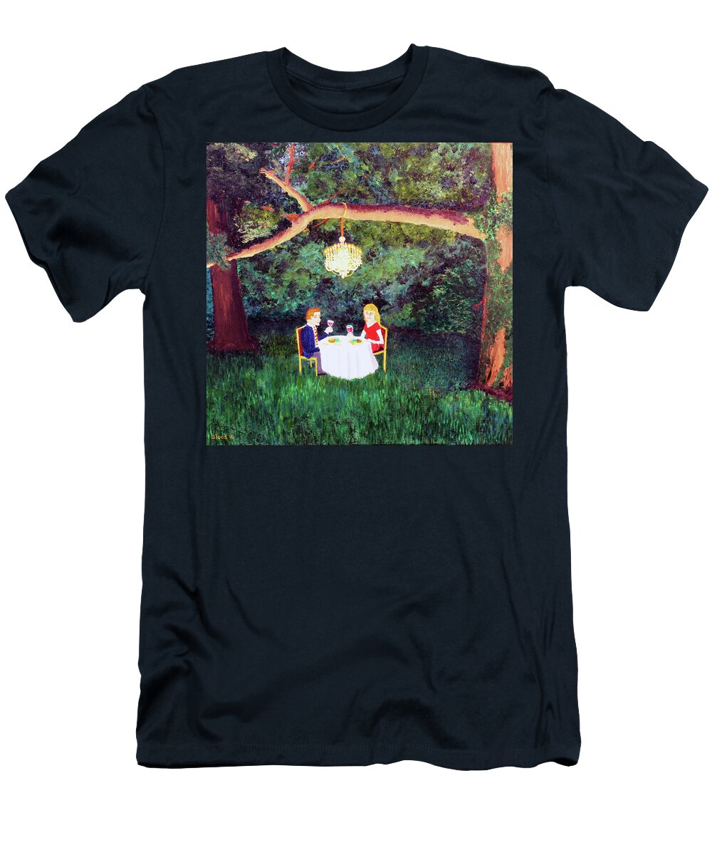 Forest T-Shirt featuring the painting Inside Out by Thomas Blood