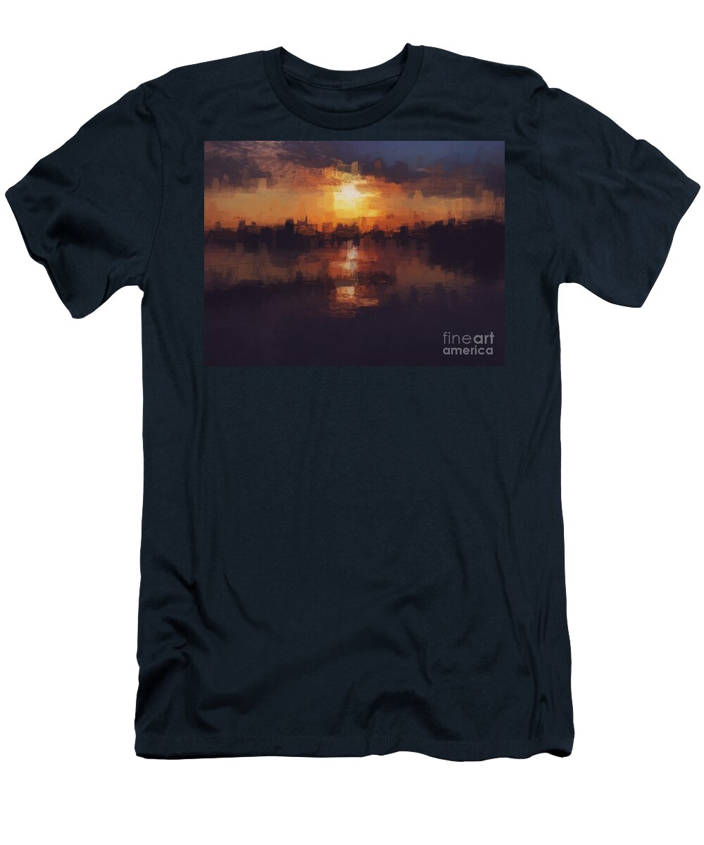 1000 Views T-Shirt featuring the photograph Island in the City by Jenny Revitz Soper