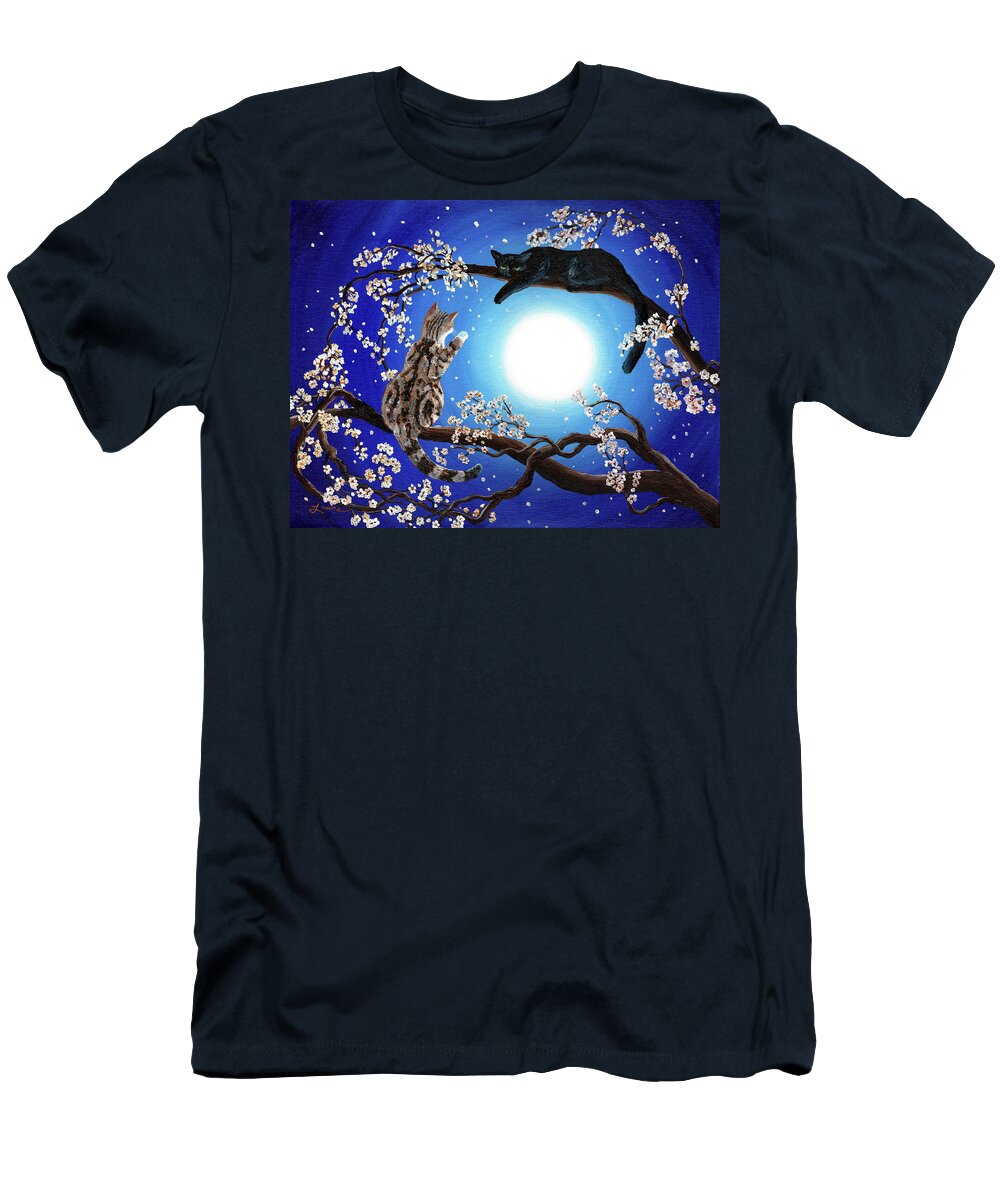 Zen T-Shirt featuring the painting Jake and Sasha by Laura Iverson