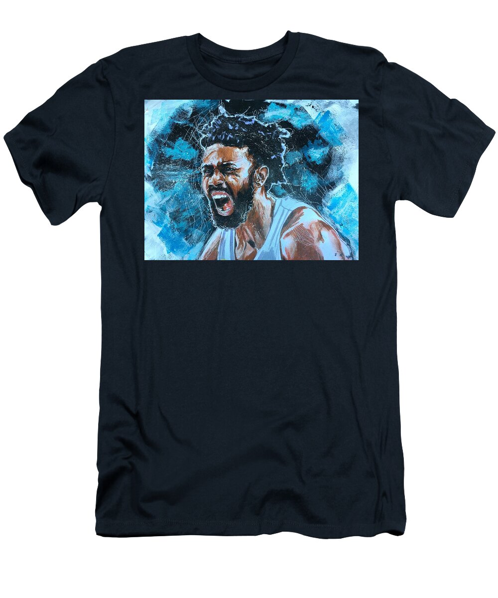 Joel Berry T-Shirt featuring the painting Joel Berry II by Joel Tesch