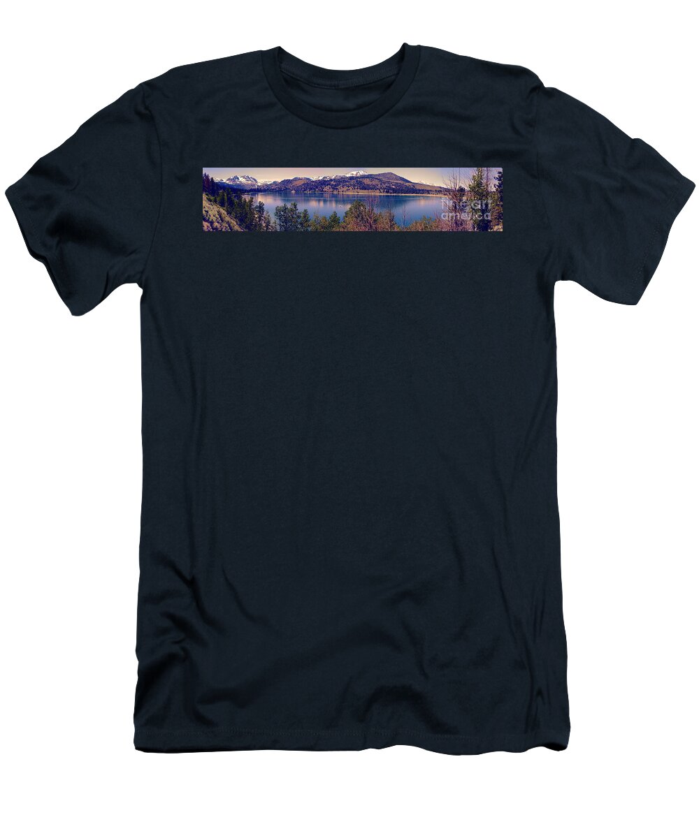 Alpine T-Shirt featuring the photograph June Lake Panorama by Joe Lach