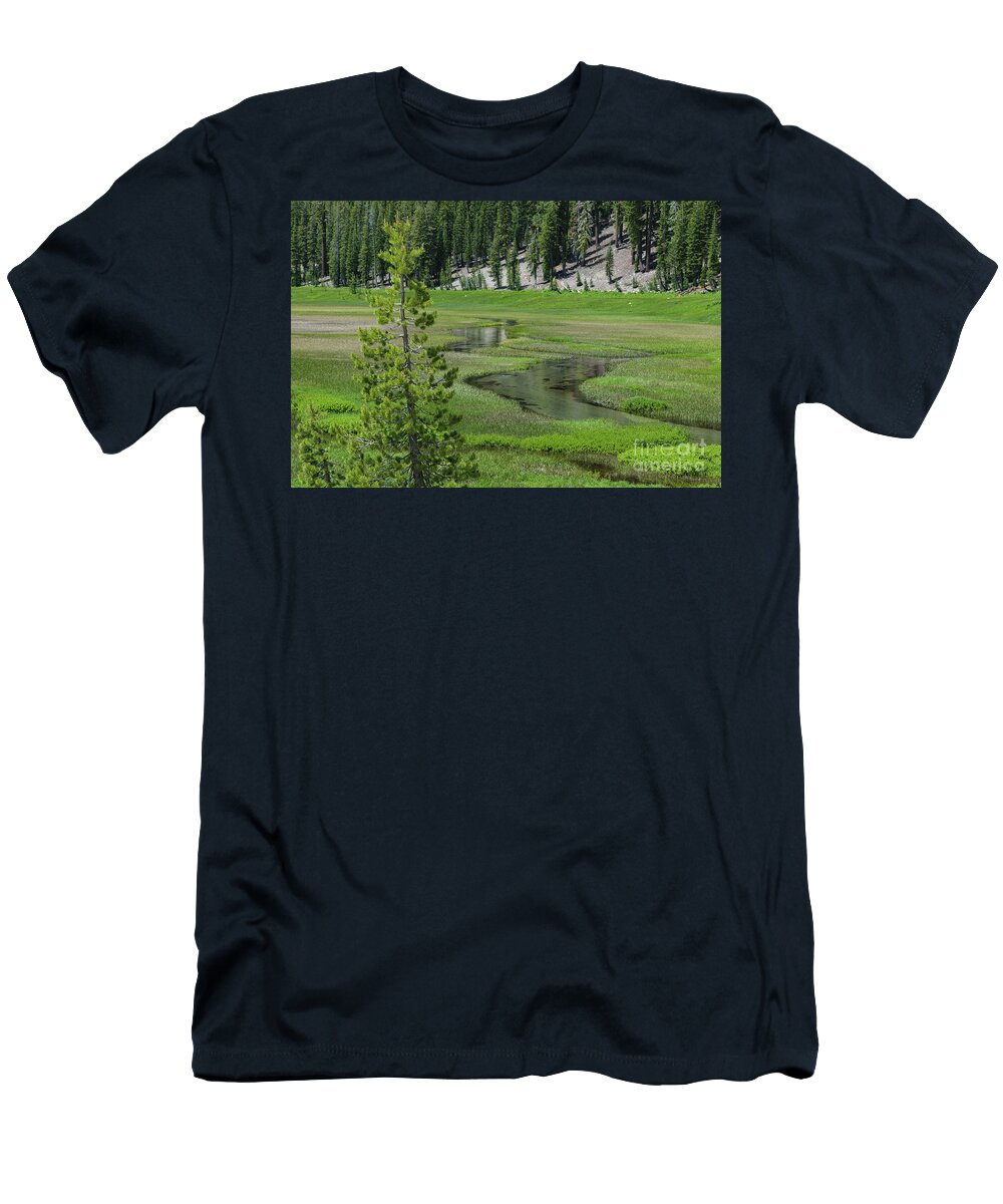 Lassen T-Shirt featuring the photograph King's Creek Meadow 1 by Jeff Hubbard