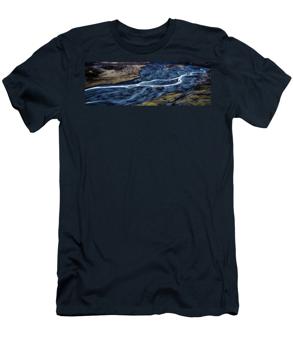 Quiet T-Shirt featuring the photograph Knik Glacier Runoff by Pelo Blanco Photo