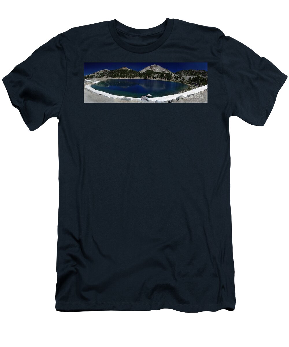 Mirror T-Shirt featuring the photograph Lake Helen Lassen by Peter Piatt