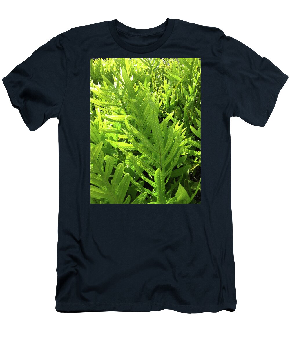 Fern T-Shirt featuring the photograph Lauae Fern by Gini Moore