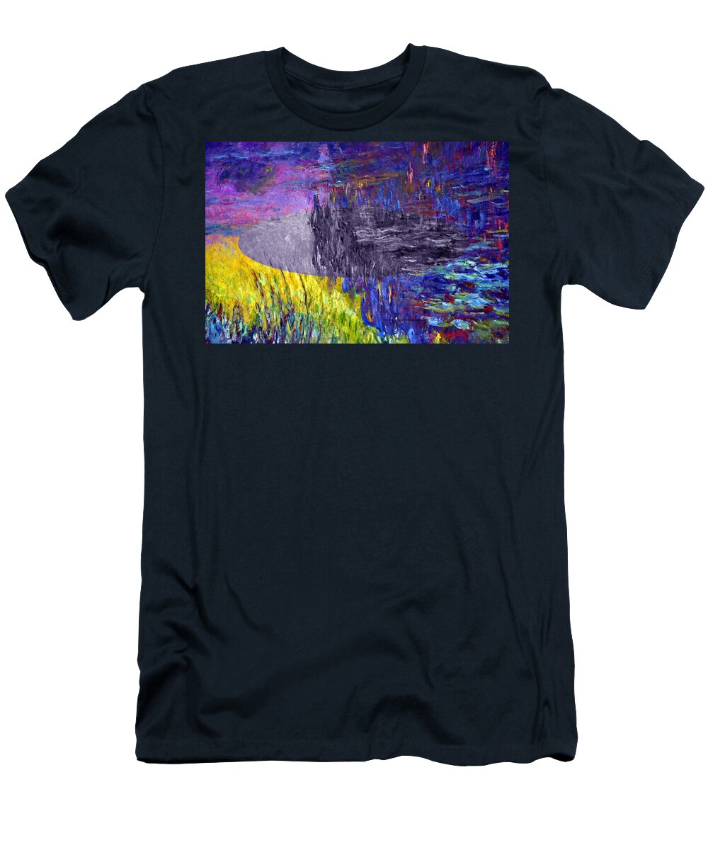 Postmodernism T-Shirt featuring the digital art Layered 17 Monet by David Bridburg