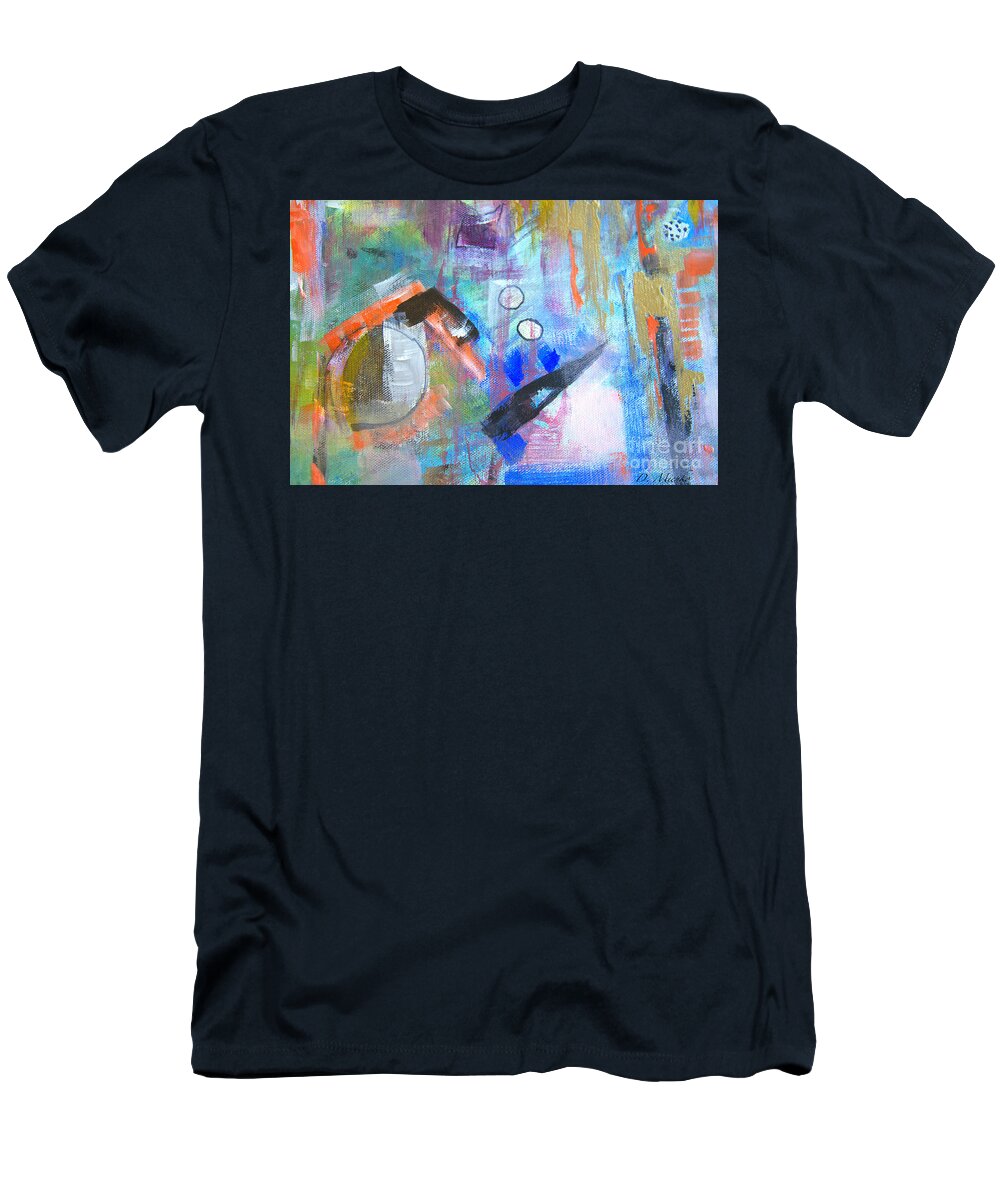 Fine Art T-Shirt featuring the painting Let Go by Dorothy Mienko