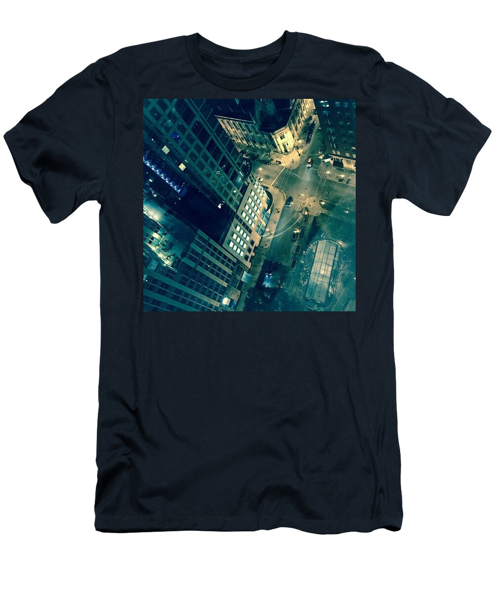 Chicago T-Shirt featuring the photograph Light in the City 2 by Carrie Godwin