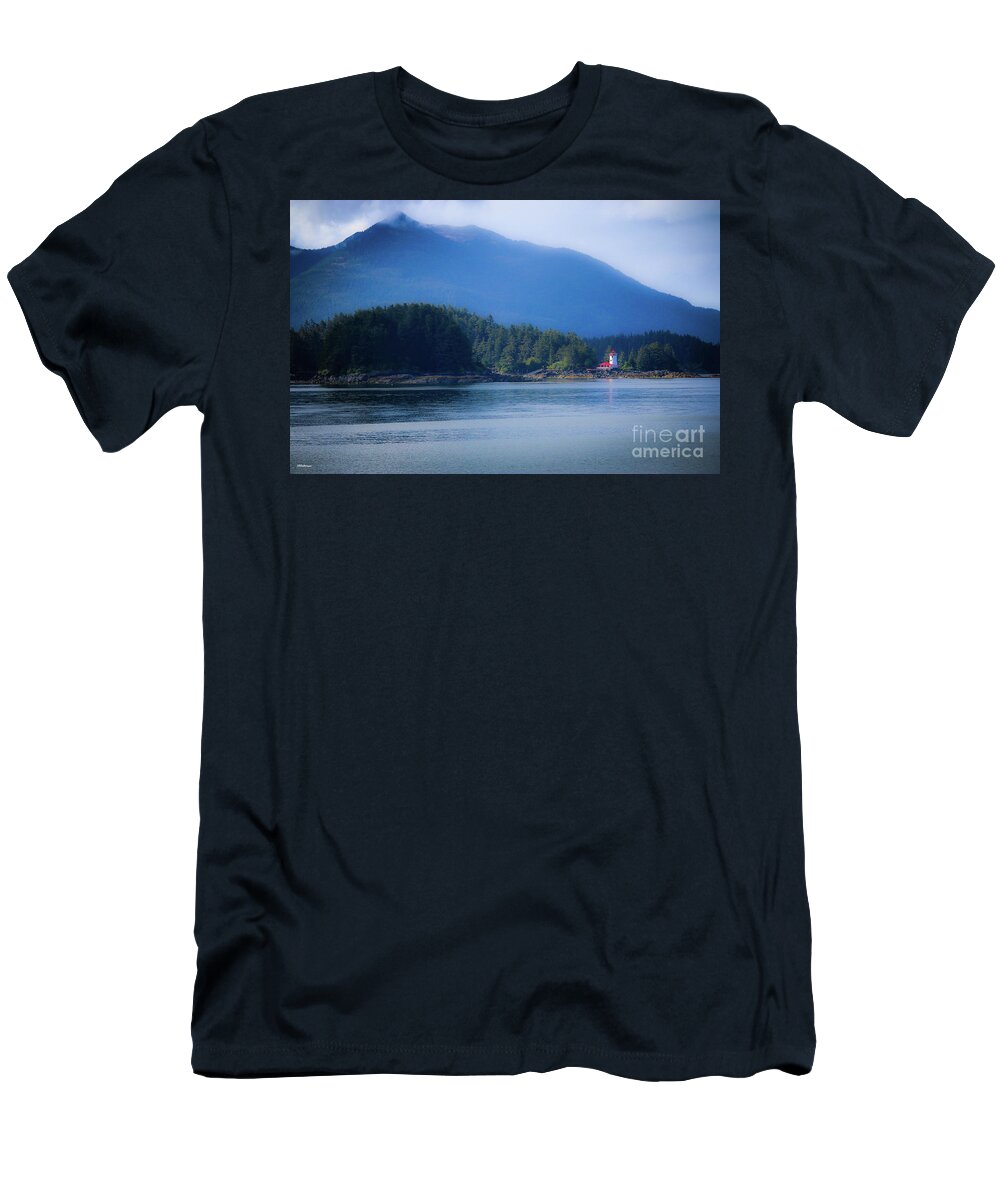 Lighthouse T-Shirt featuring the photograph Lighthouse Sitka Alaska by Veronica Batterson