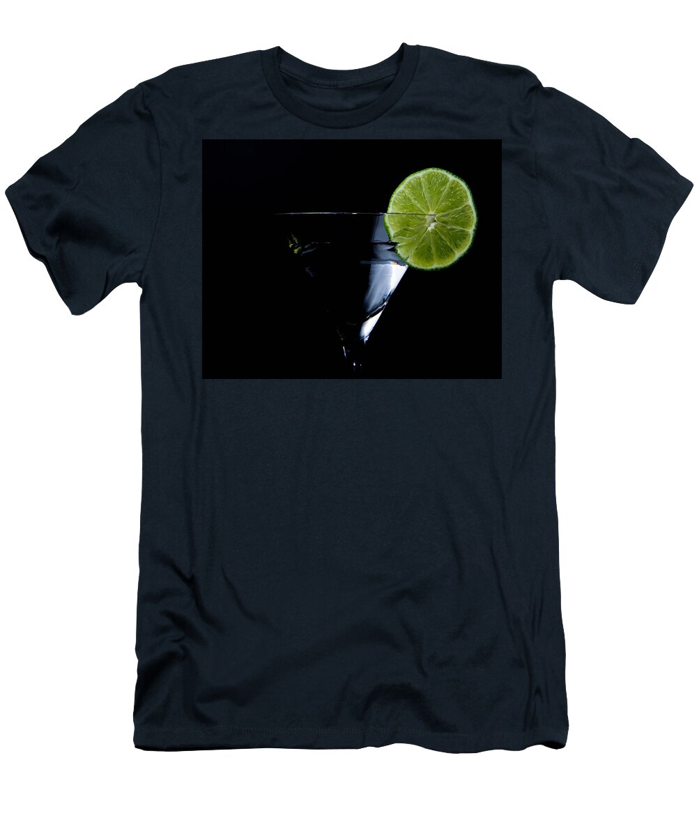 Martini T-Shirt featuring the photograph Lime Martini by Al Mueller