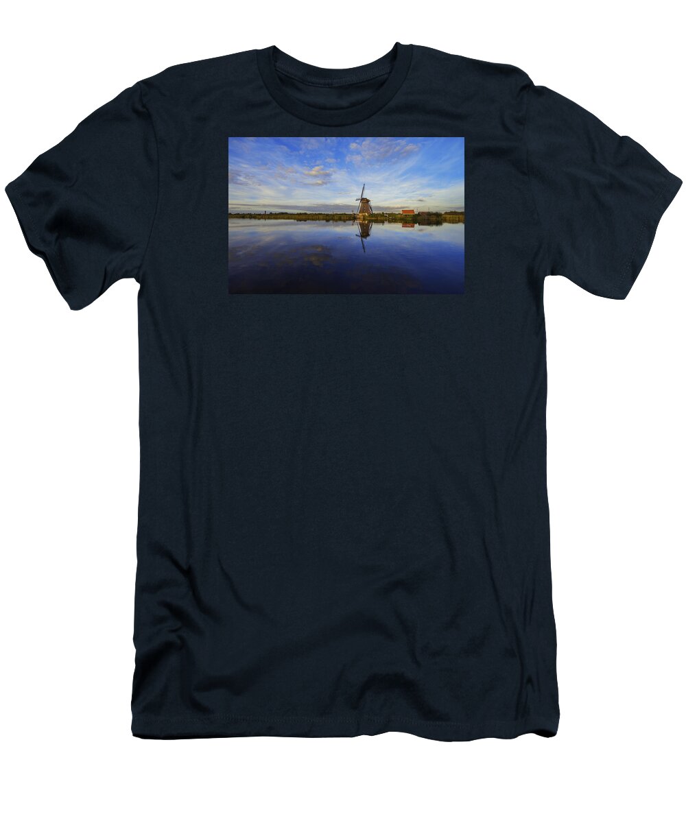 Lone Windmill T-Shirt featuring the photograph Lone Windmill by Chad Dutson
