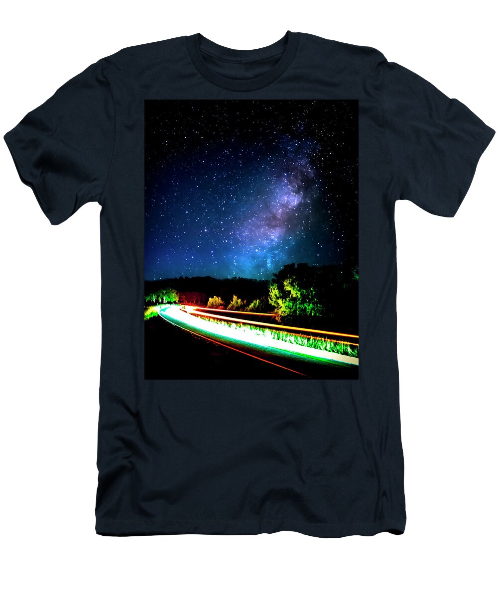 Texas T-Shirt featuring the photograph Lonesome Texas Highway by David Morefield