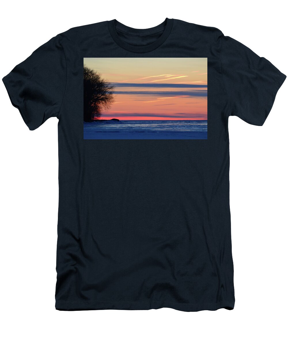 Abstract T-Shirt featuring the photograph Looking Past The Tree by Lyle Crump