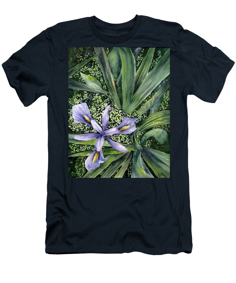 Swamp T-Shirt featuring the painting Low Country Swamp Beauty by Mary McCullah