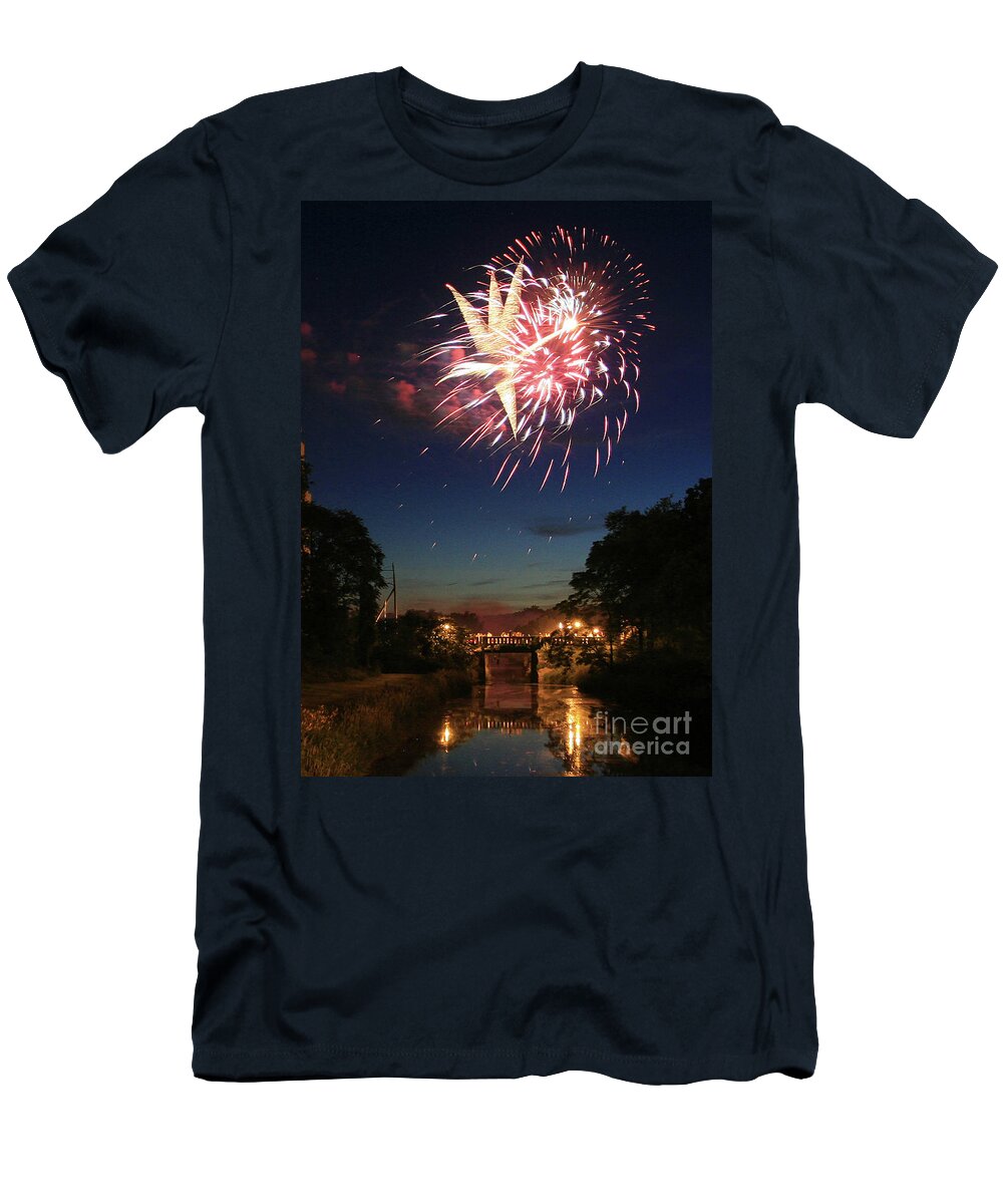 Fourth Of July T-Shirt featuring the photograph Magic in the Sky by Paula Guttilla