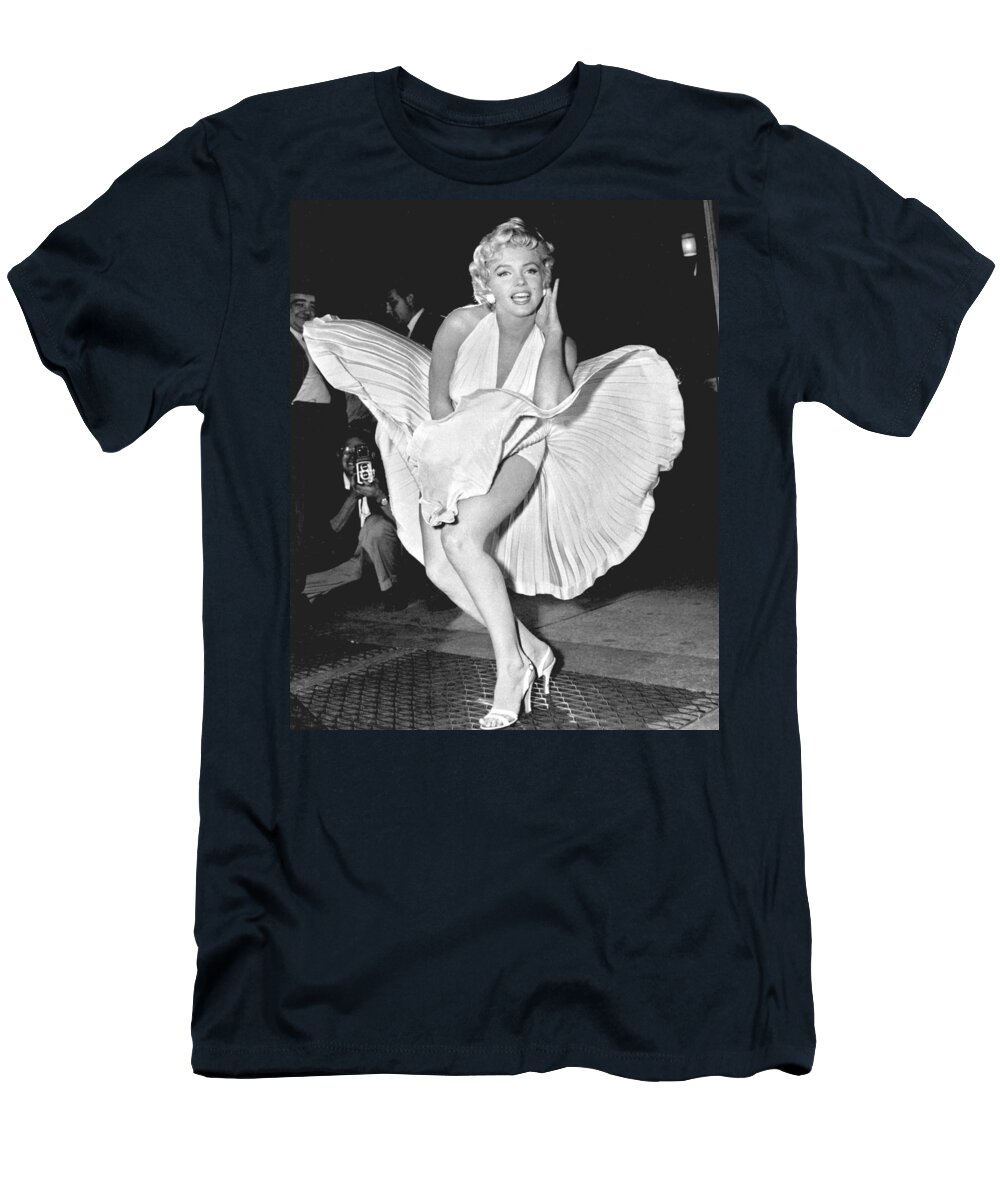 Marilyn Monroe T-Shirt featuring the digital art Marilyn Monroe - Seven Year Itch by Georgia Fowler