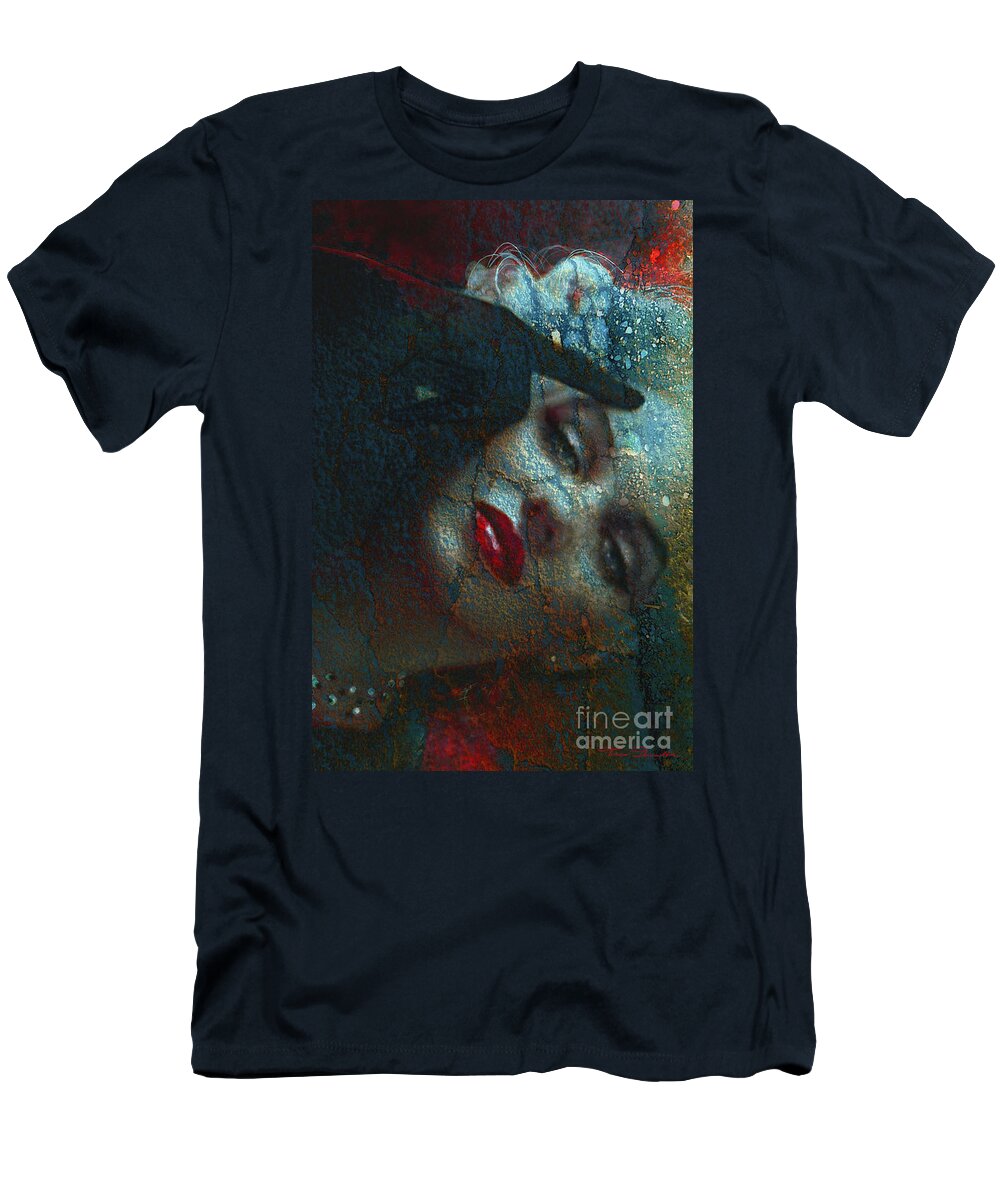 Marilyn T-Shirt featuring the painting Marilyn ST 2 by Theo Danella