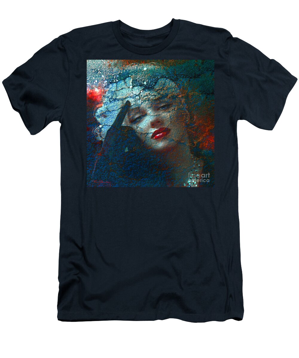Marilyn T-Shirt featuring the digital art Marilyn Str. 1 by Theo Danella