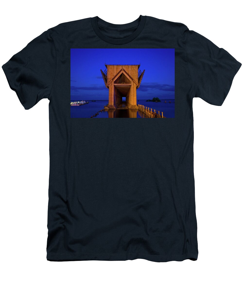 Dock T-Shirt featuring the photograph Marquette Ore Dock by Steve L'Italien