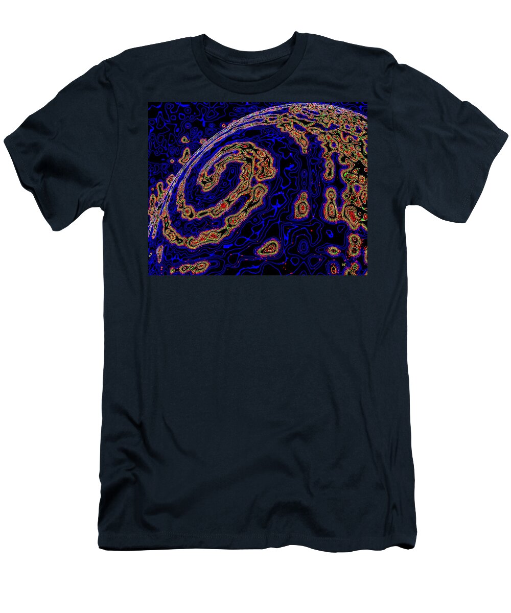 Micro Planet T-Shirt featuring the digital art Micro Planet by Will Borden