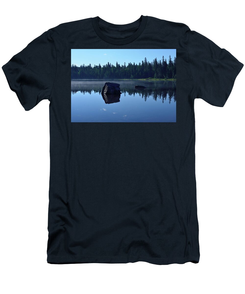 Outdoors T-Shirt featuring the photograph Misty Summer Morning by David Porteus